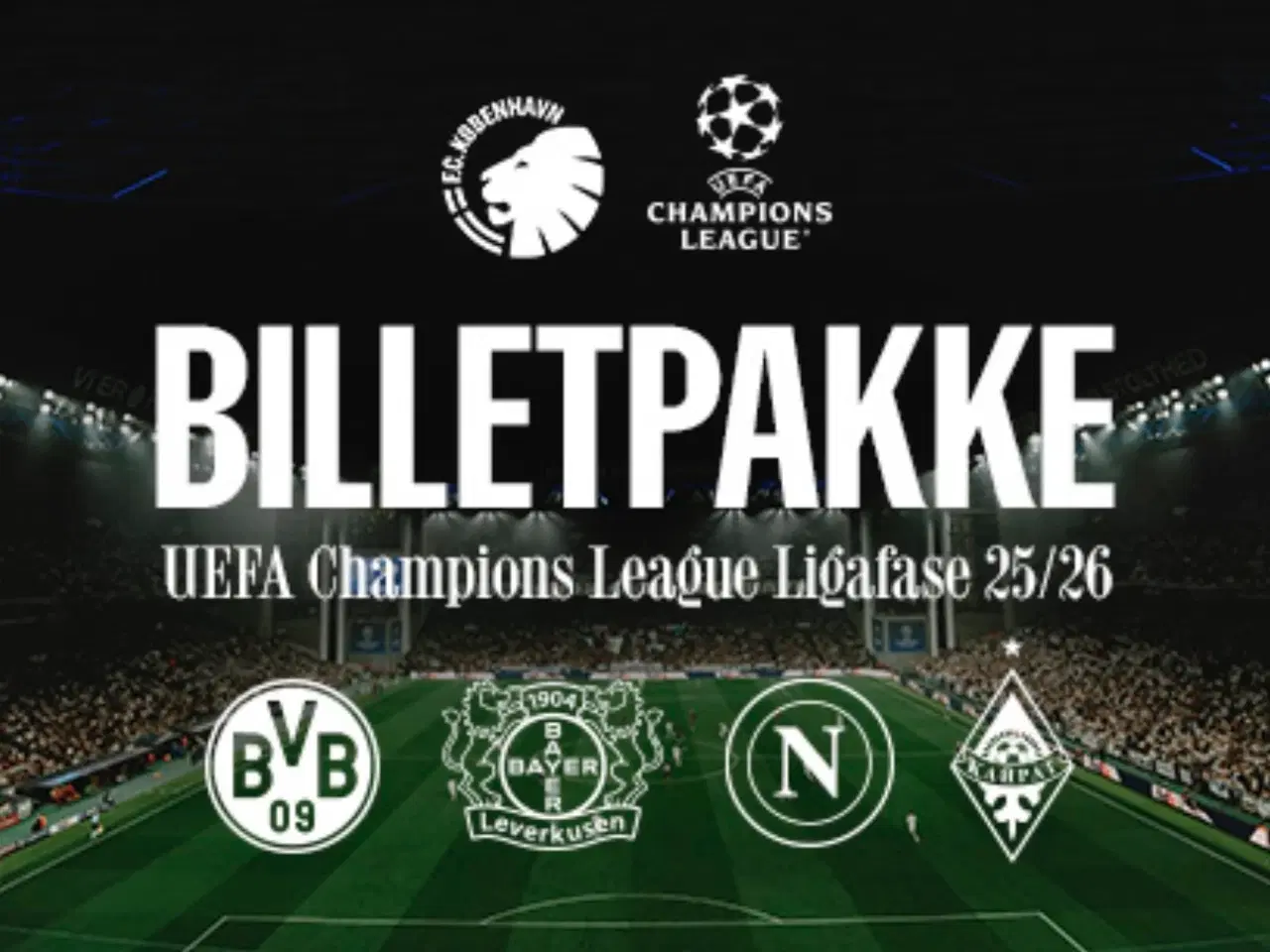 Billede 1 - FCK billetter til Champions Leauge