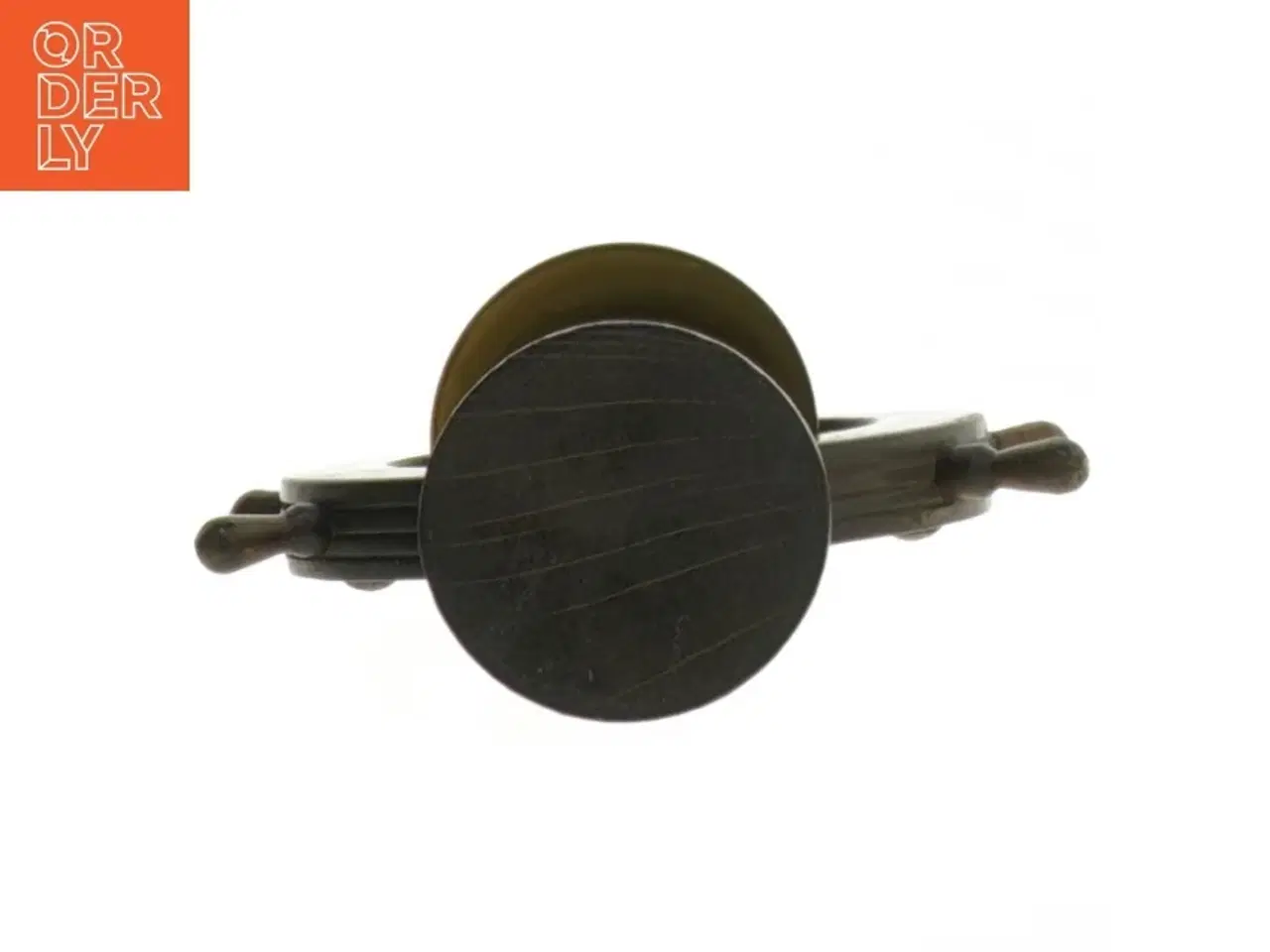 Billede 2 - Antikt skibs ror med klokke (str. Ø 10 cm)