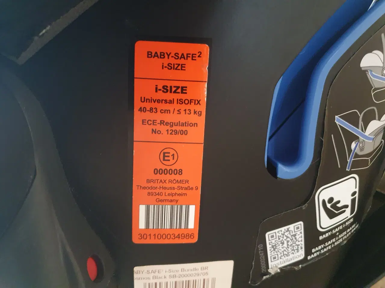 Billede 3 - Britax-Rømer Babysafe2 babyautostol med 2 baser