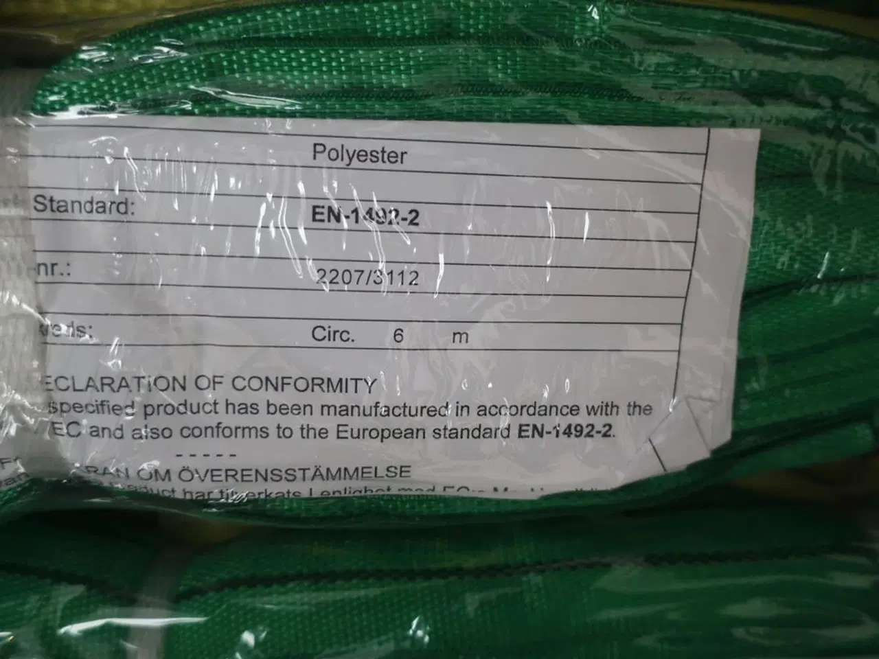 Billede 1 - 1 ks. løftestropper 3m/6m/8m (ubrugt)