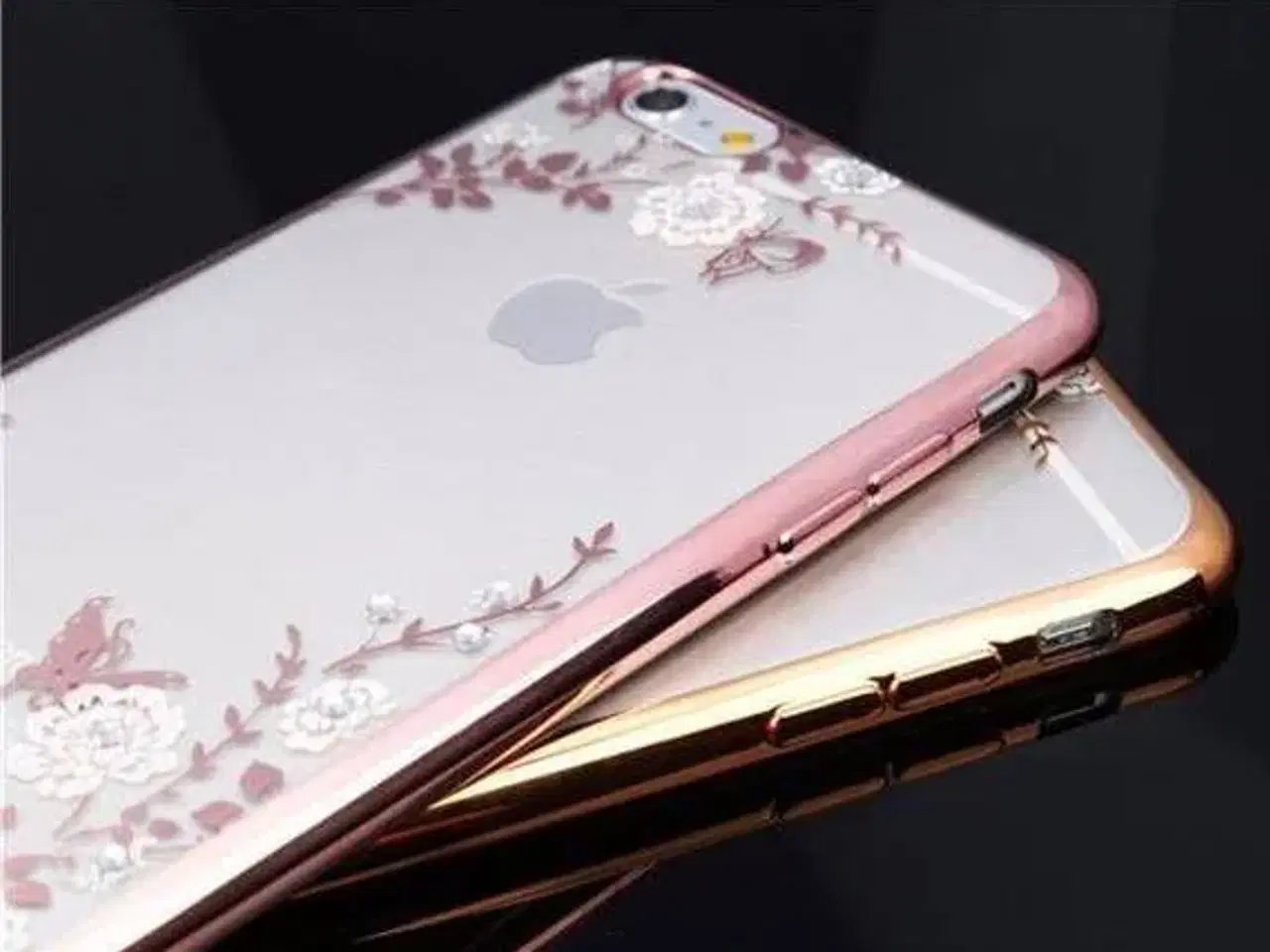 Billede 10 - Silikone cover med similisten blomster til iPhone 