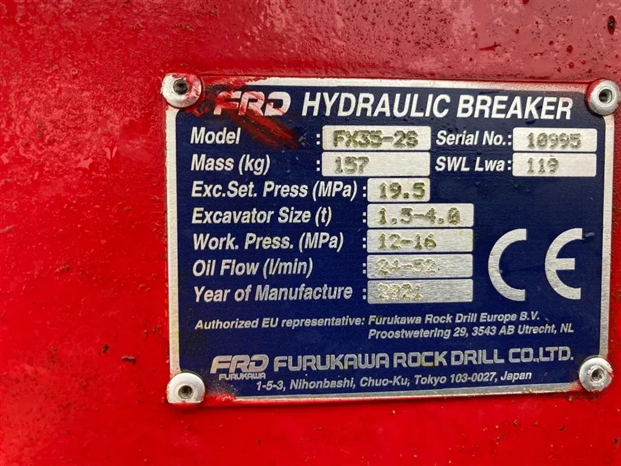 Billede 12 - FRD FX35-25 Monteret med udstyr til Rammehammer