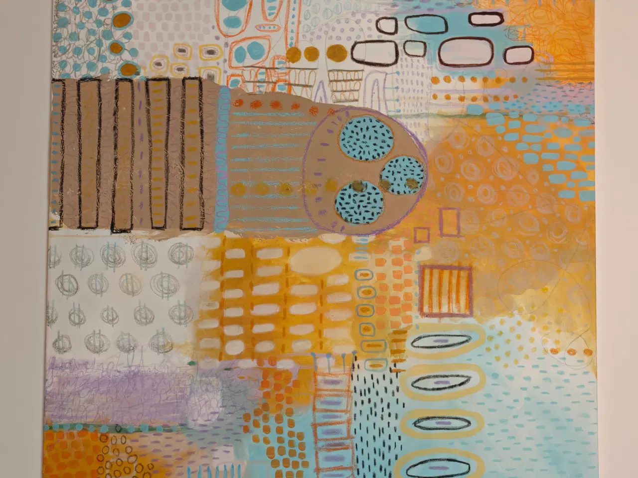 Billede 1 - kt moderne abstrakt maleri – original kunst