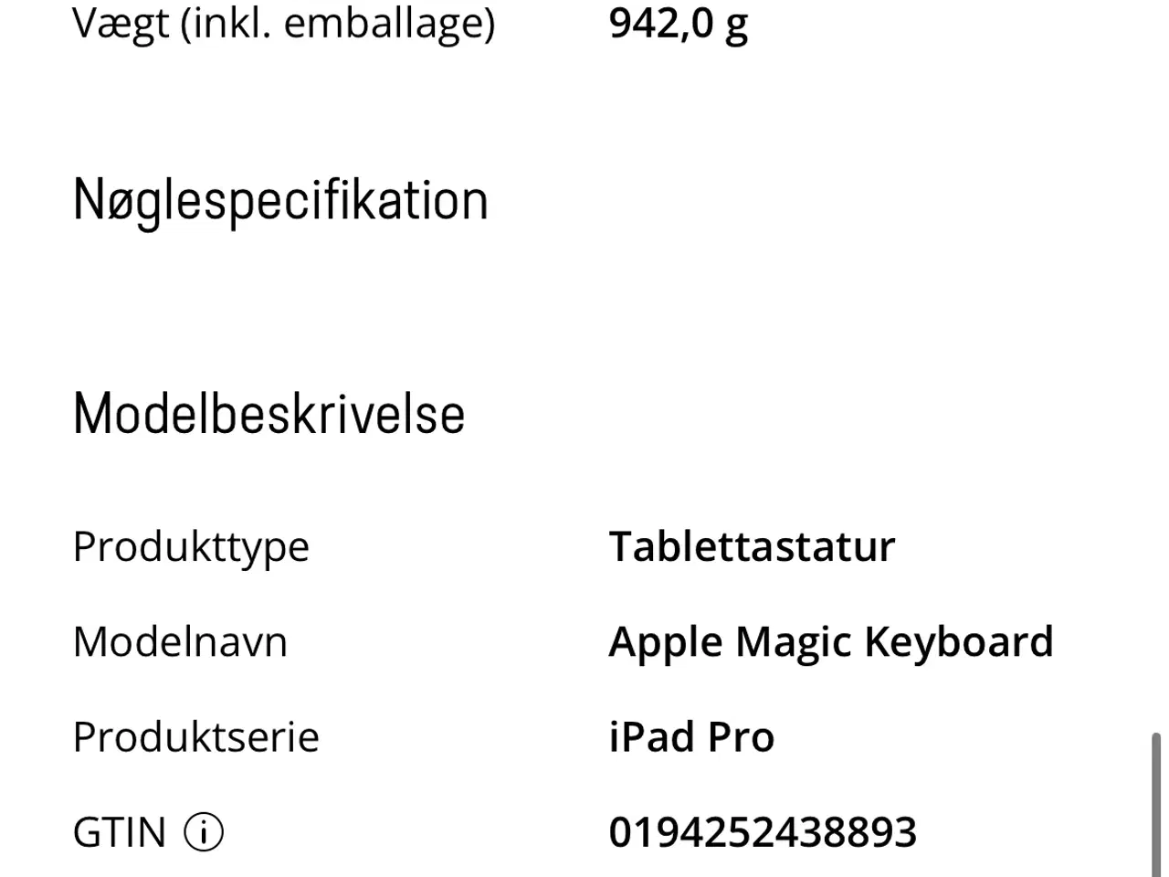 Billede 8 - Magic Keyboard til iPad Air 11