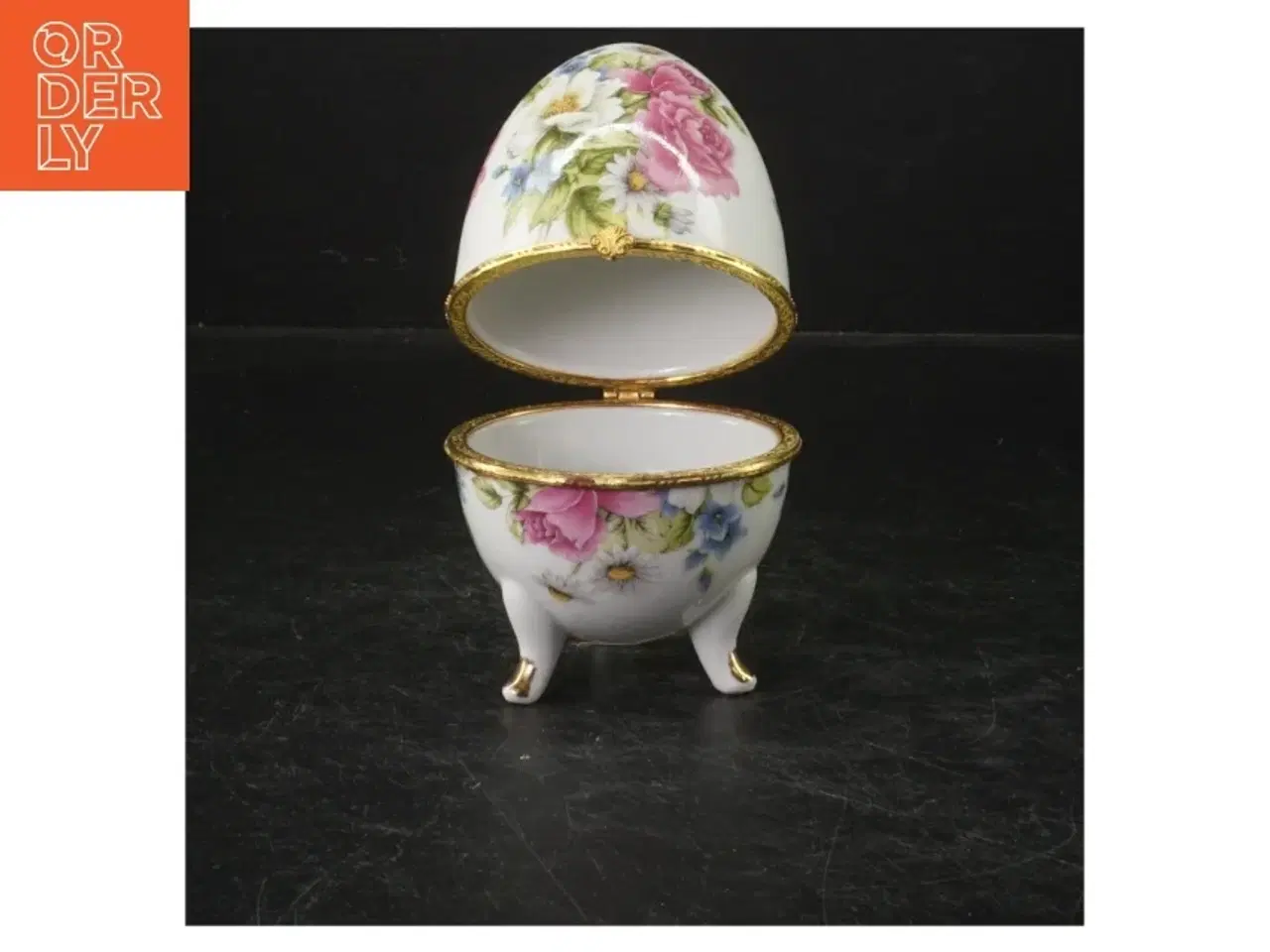 Billede 1 - Porcelænsæg med blomster fra Tiger (str. 13 cm)