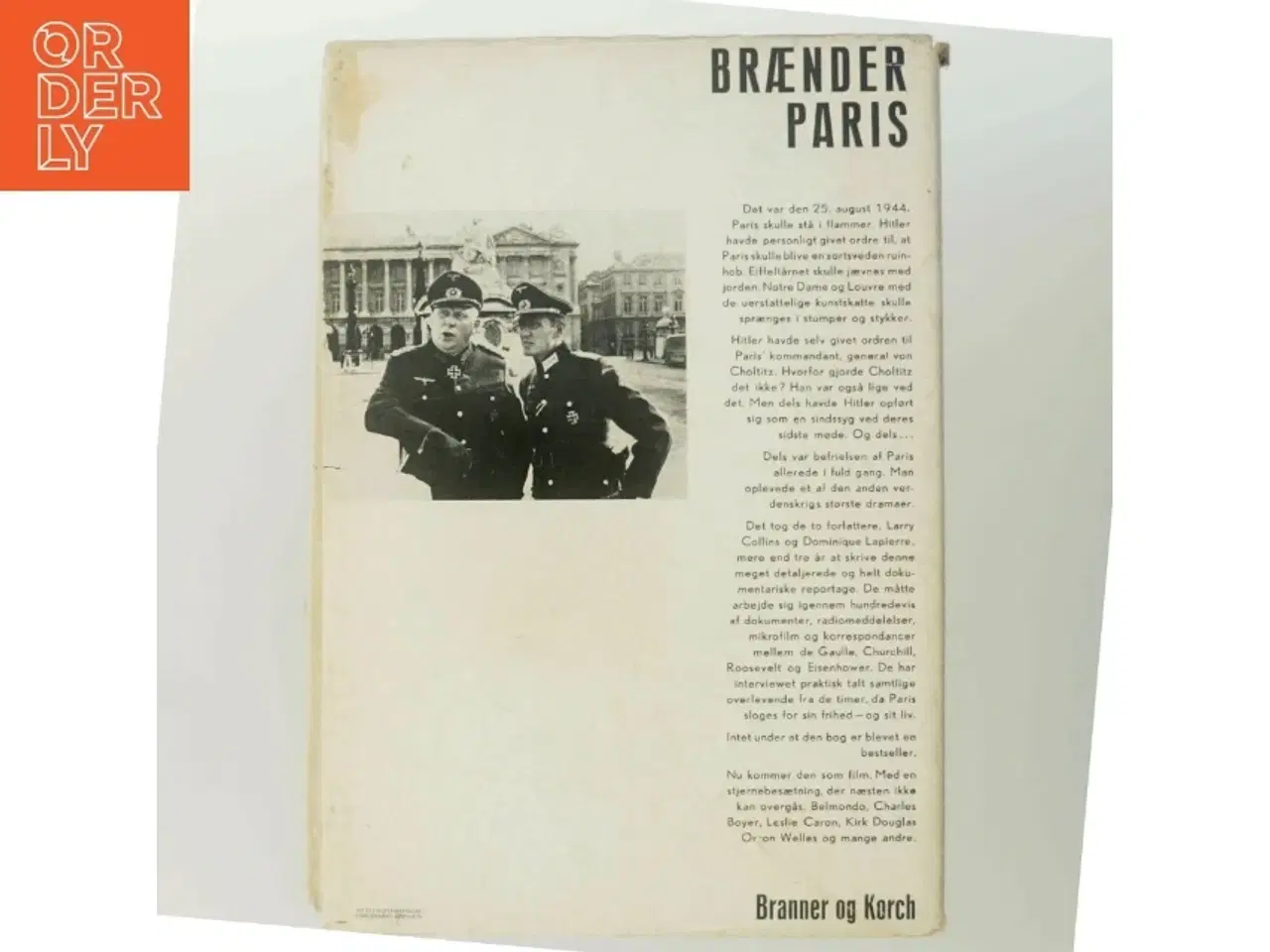 Billede 3 - Brænder Paris af Larry Collins og Dominique Lapierre ( bog)