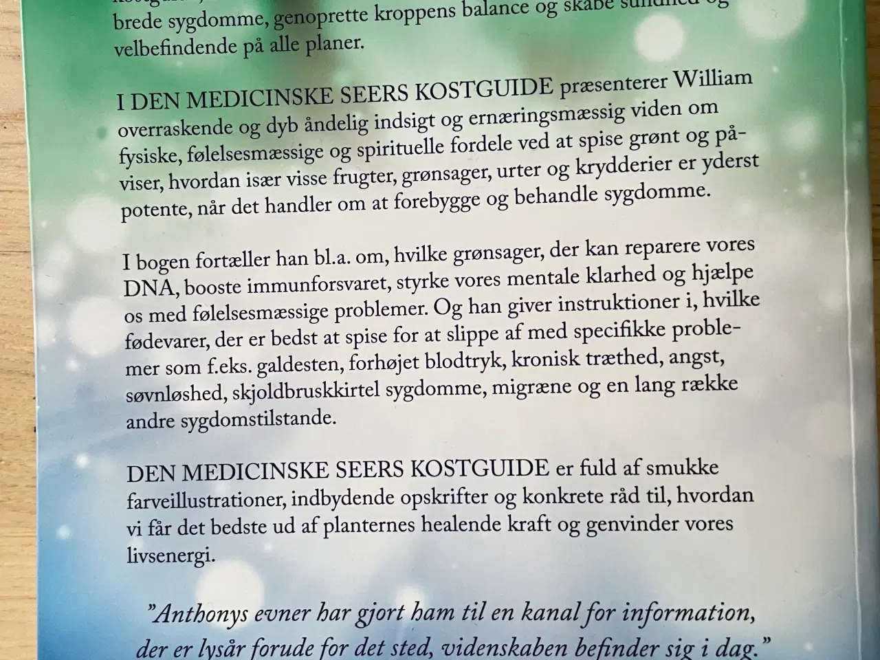 Billede 2 - Den medicinske seers kostguide af Anthony Williams