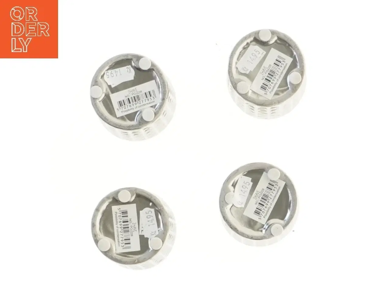 Billede 3 - Metal lysestager sæt af 4 fra 2have (str. 4 stk Ø 7 cm længde 7 cm)