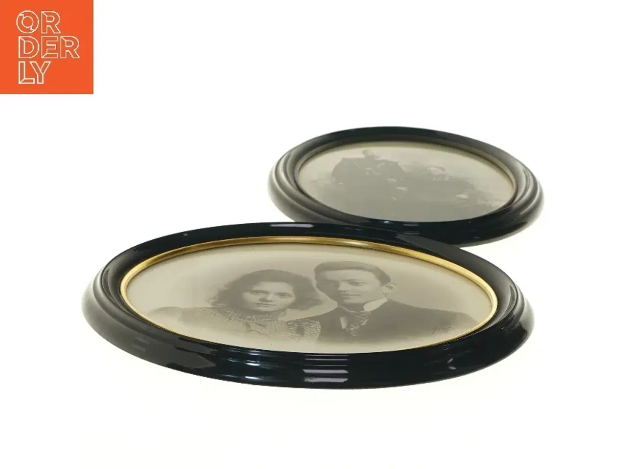 Billede 2 - Oval billederammer med fotografier (str. 37 cm)