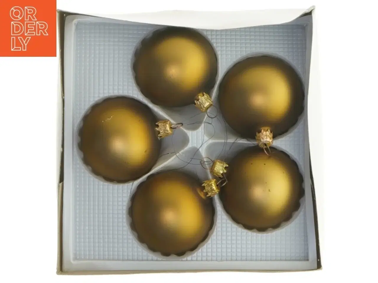 Billede 2 - Julekugler 5 stk. ø 6 cm (str. 5 styk. ø. 6 cm)