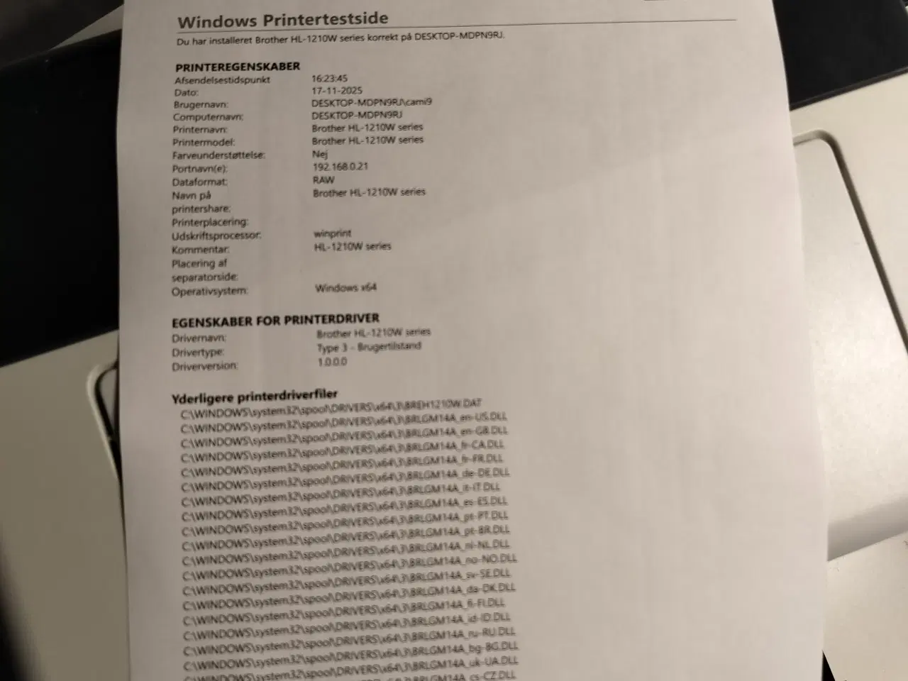 Billede 5 - Brother HL 1221 W laser printer med helt ny tone.