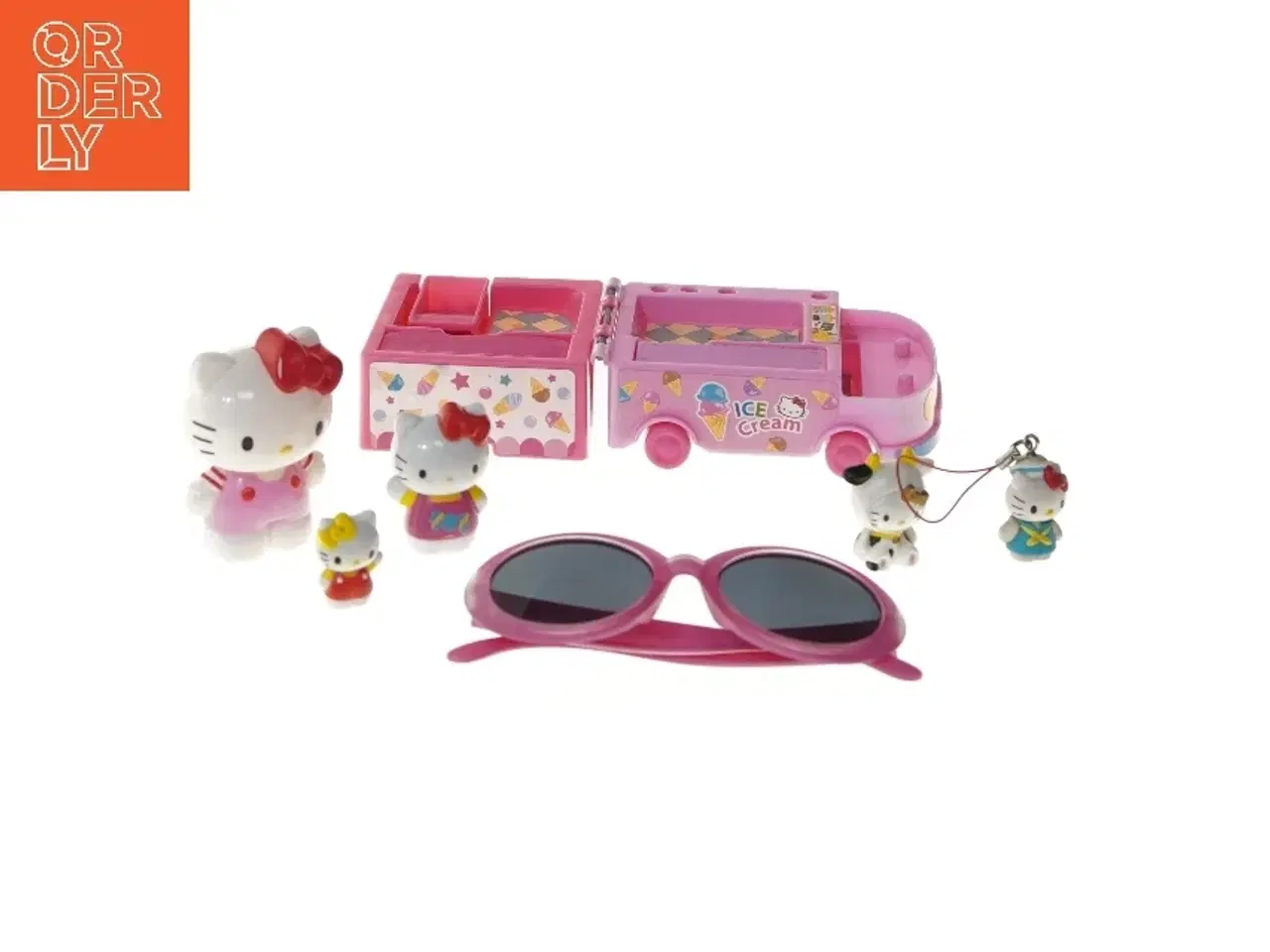 Billede 1 - Hello Kitty isbil med figurer og solbriller fra Hello Kitty (str. 11 cm)