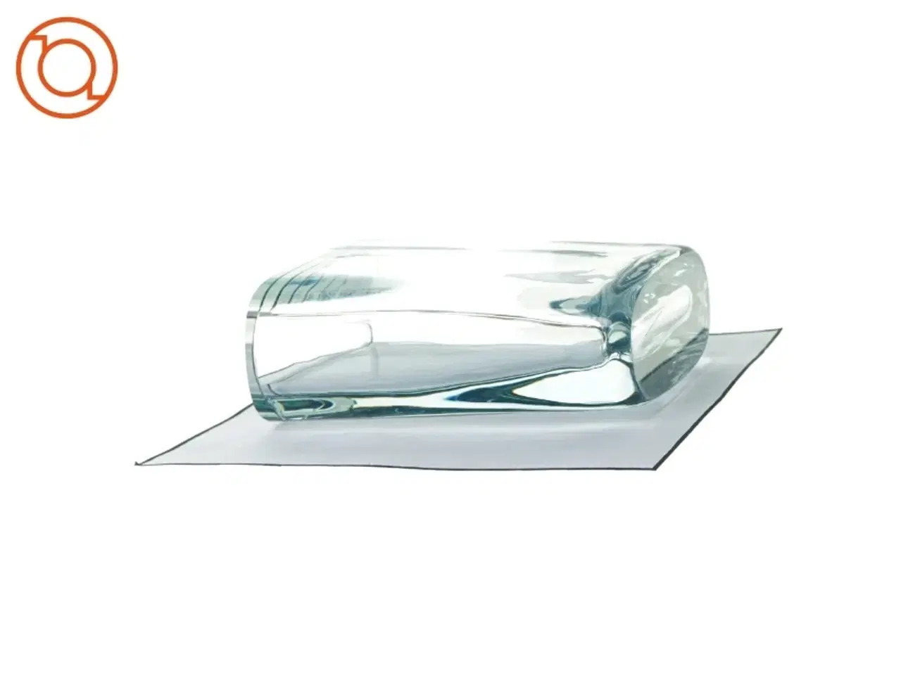 Billede 3 - Vase i tykt glas (str. 15 cm)
