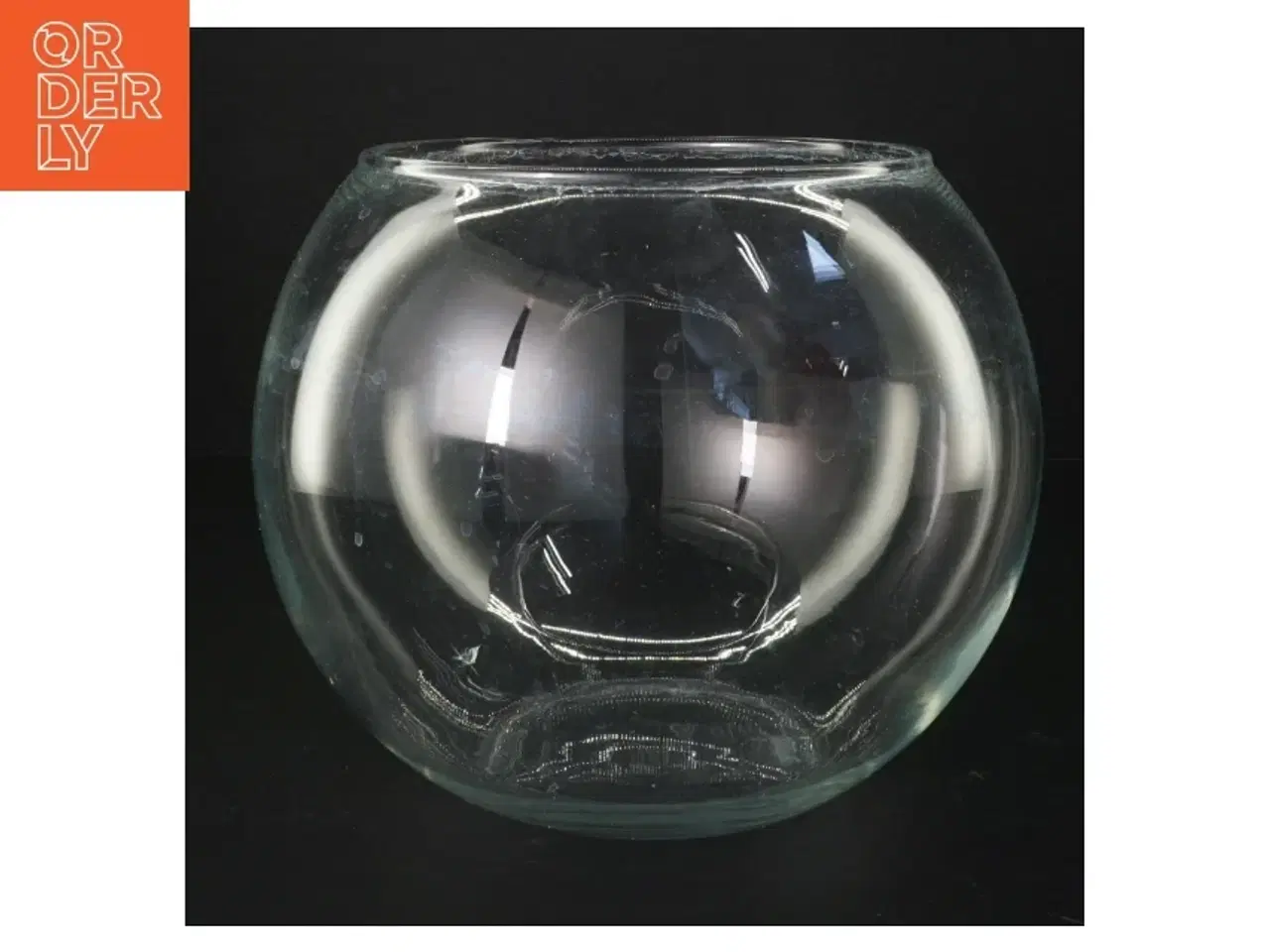 Billede 2 - Rundt glas vase (str. Ø. 20 cm)