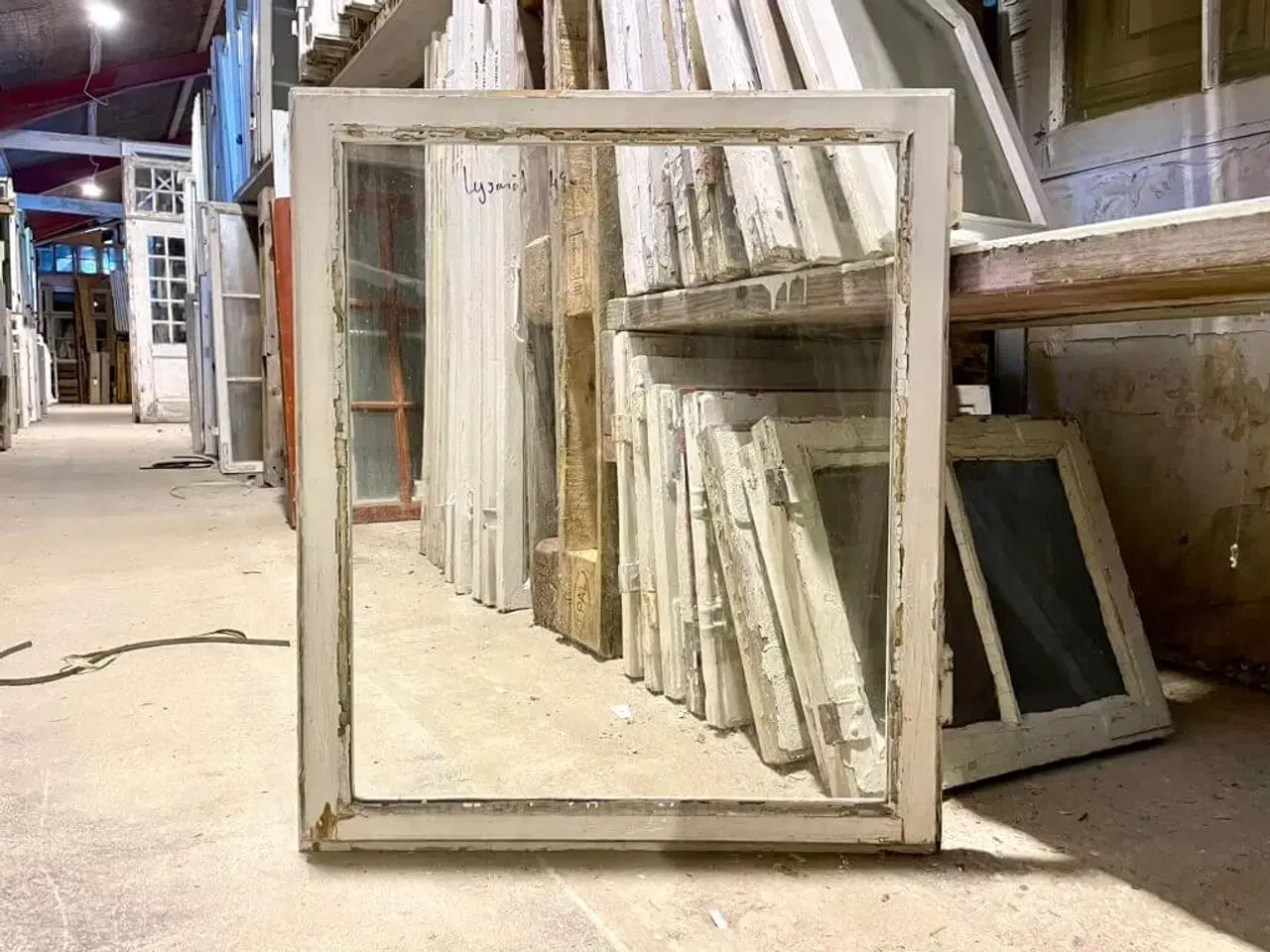 Billede 3 - Smukt, trukket glas i forsatsramme