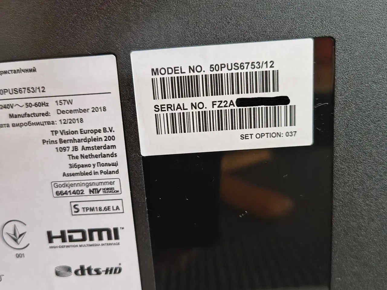 Billede 3 - Philips 50 tommer smart tv