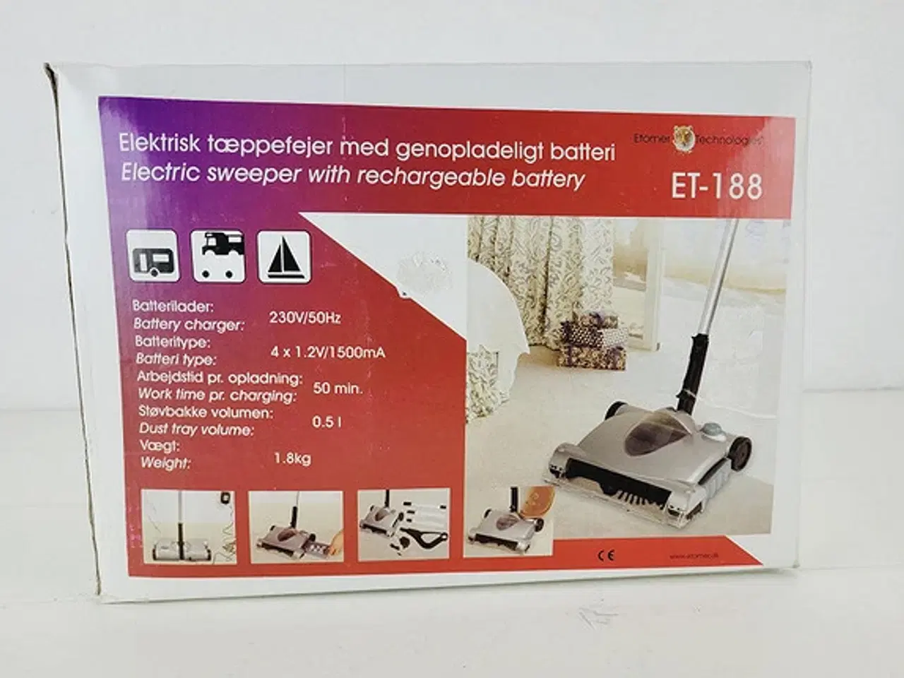 Billede 1 - Effektiv Etomer ET-188 Elektrisk Tæppefejer