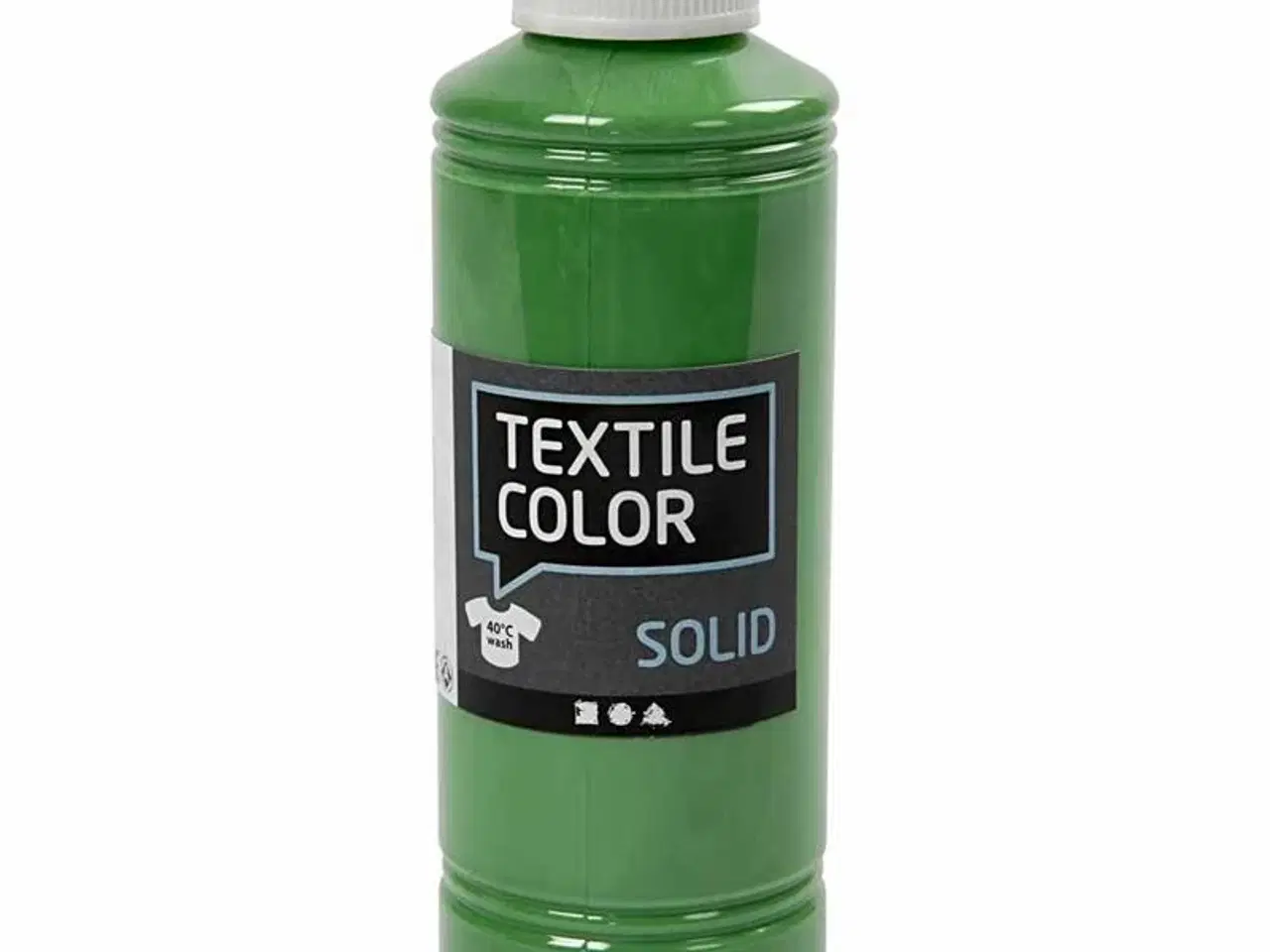 Billede 1 - Textile Solid, dækkende, brilliantgrøn, 250ml/ 1 fl.
