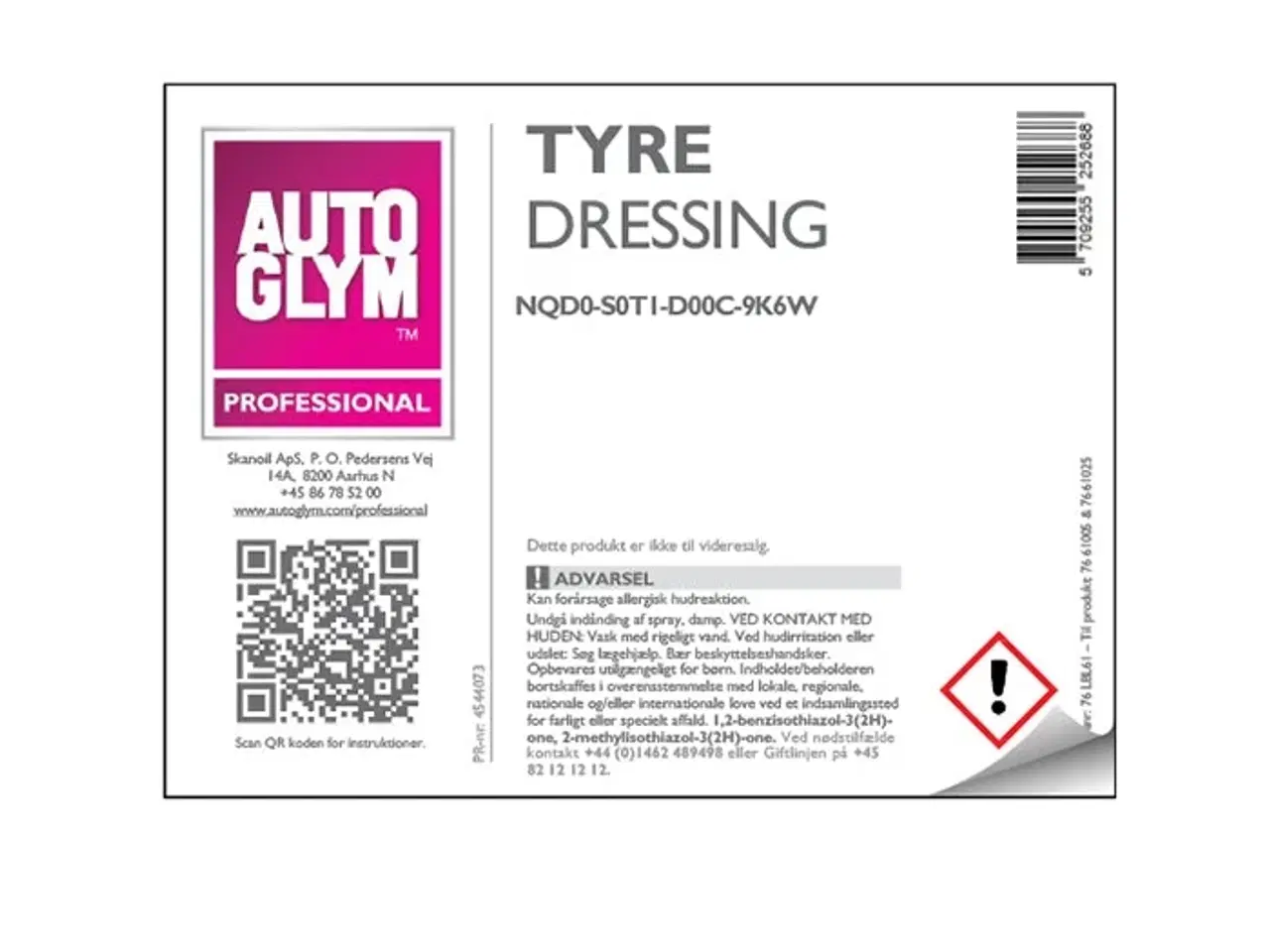 Billede 1 - Label Autoglym Tyre Dressing