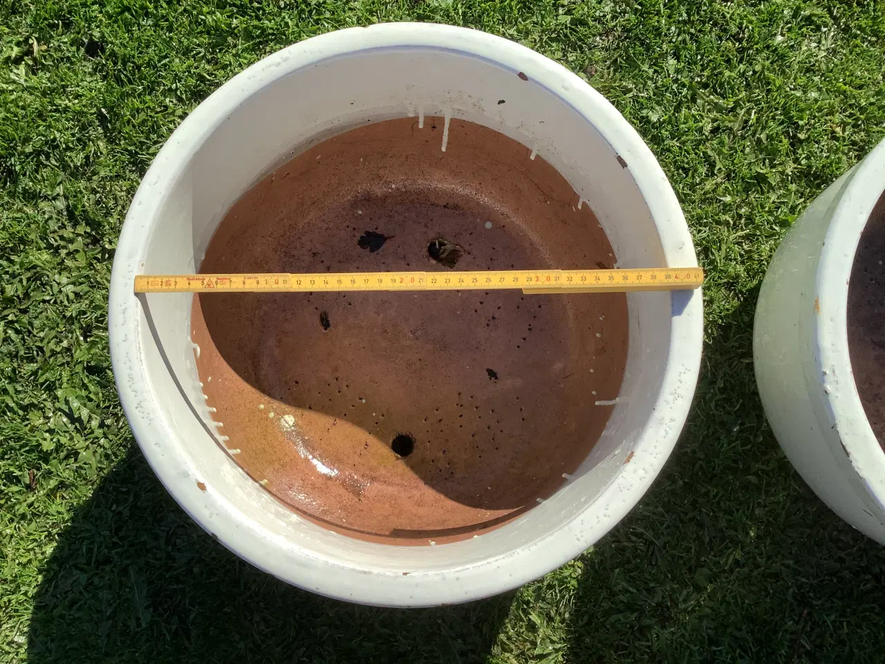 Billede 4 - Krukker glaseret råhvide