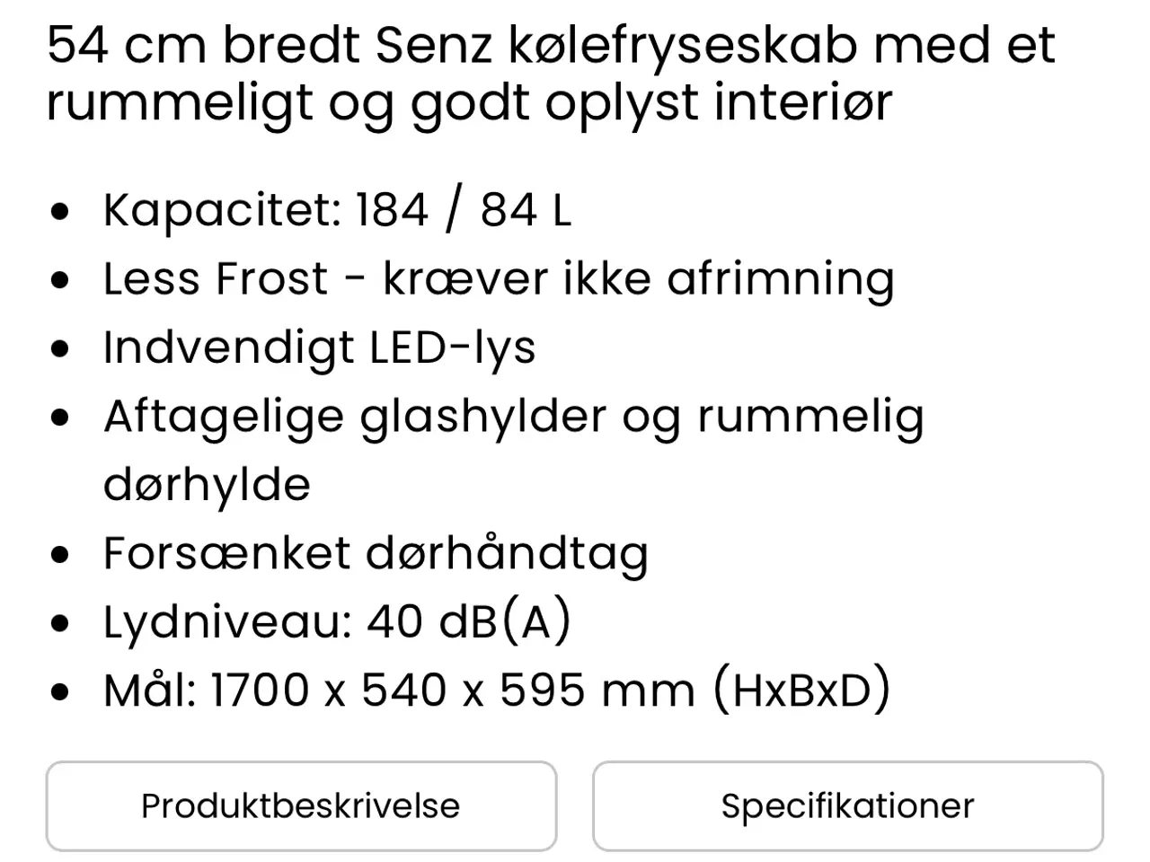 Billede 1 - Køledeyseskab