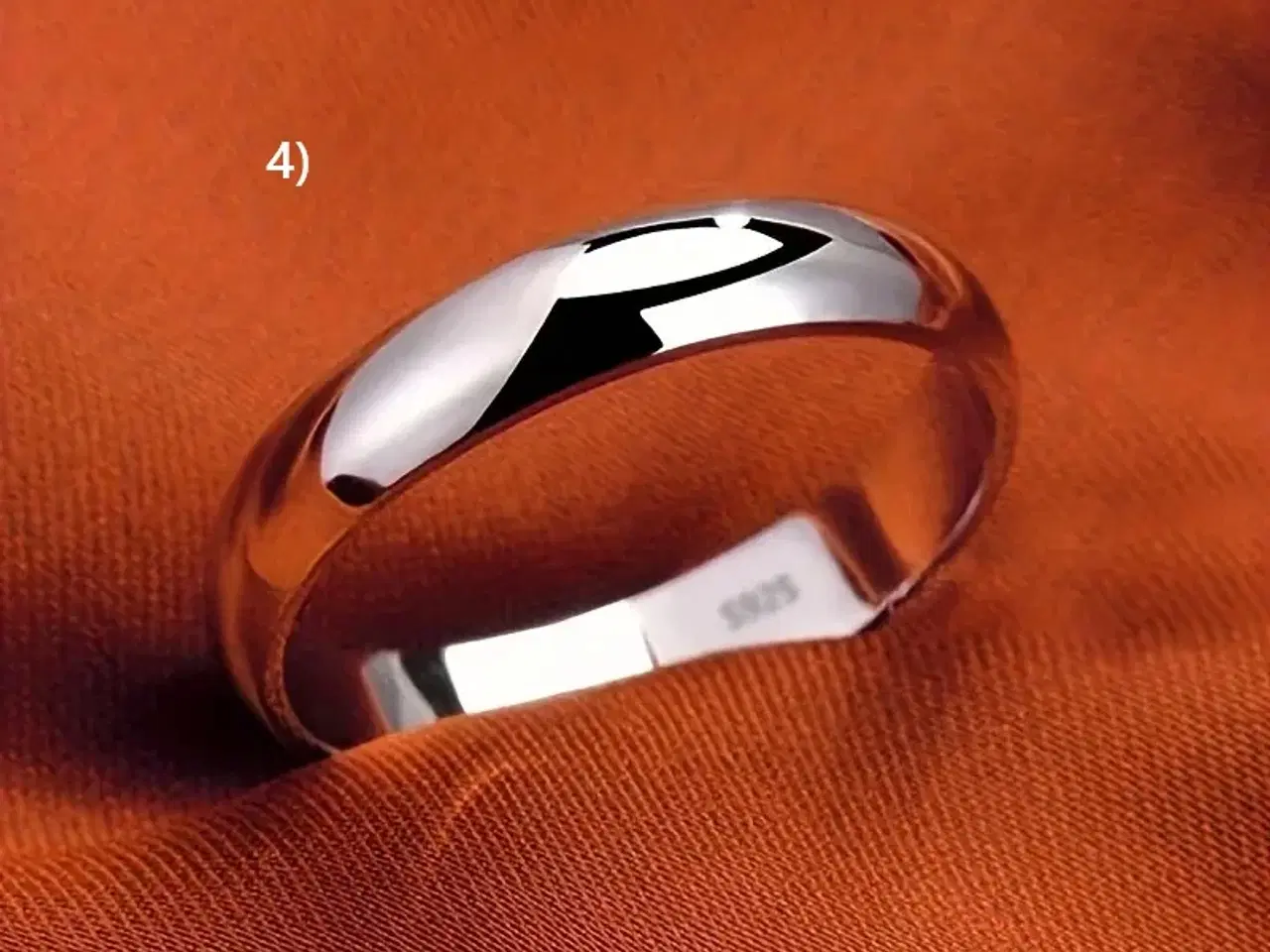 Billede 1 - * Sterlingsølv; Pæn og enkel fingerring