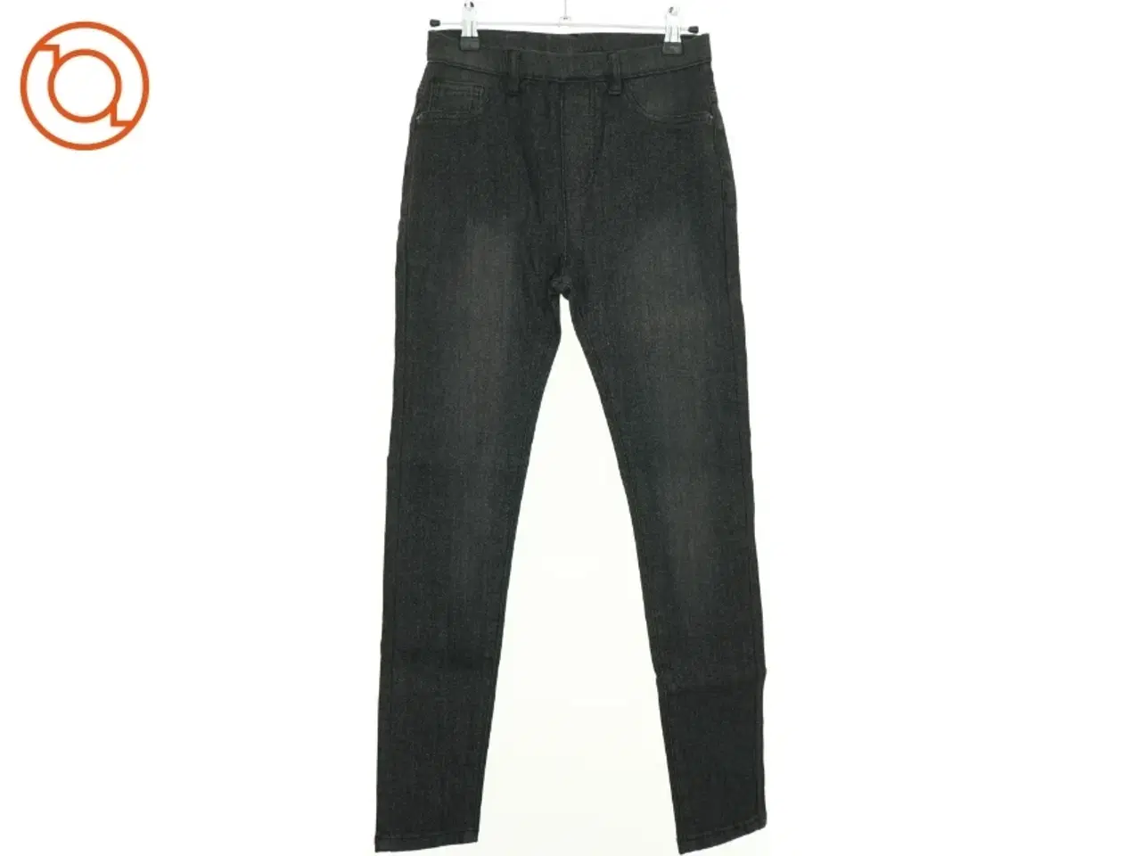 Billede 2 - NY MED PRISMÆRKE Sølv glimmer Denim Jeans Jeggings fra Sofie Schnoor (str. 152 cm)