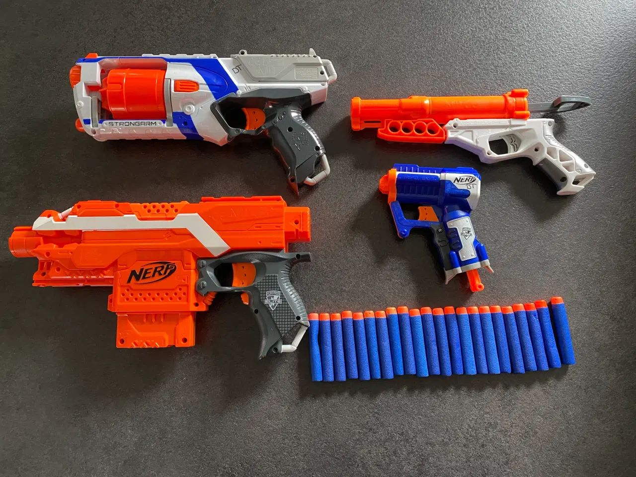 Billede 1 - 4 NERF + 1 Air Blasters geværer/pistoler