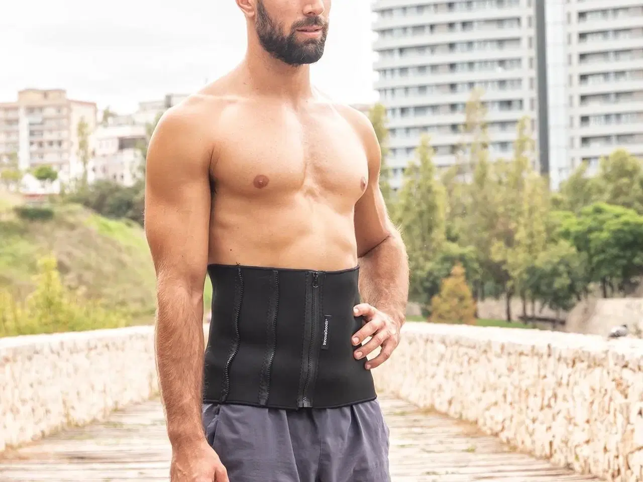 Billede 6 - Redle sports slankebælte med saunaeffekt - sort/rød