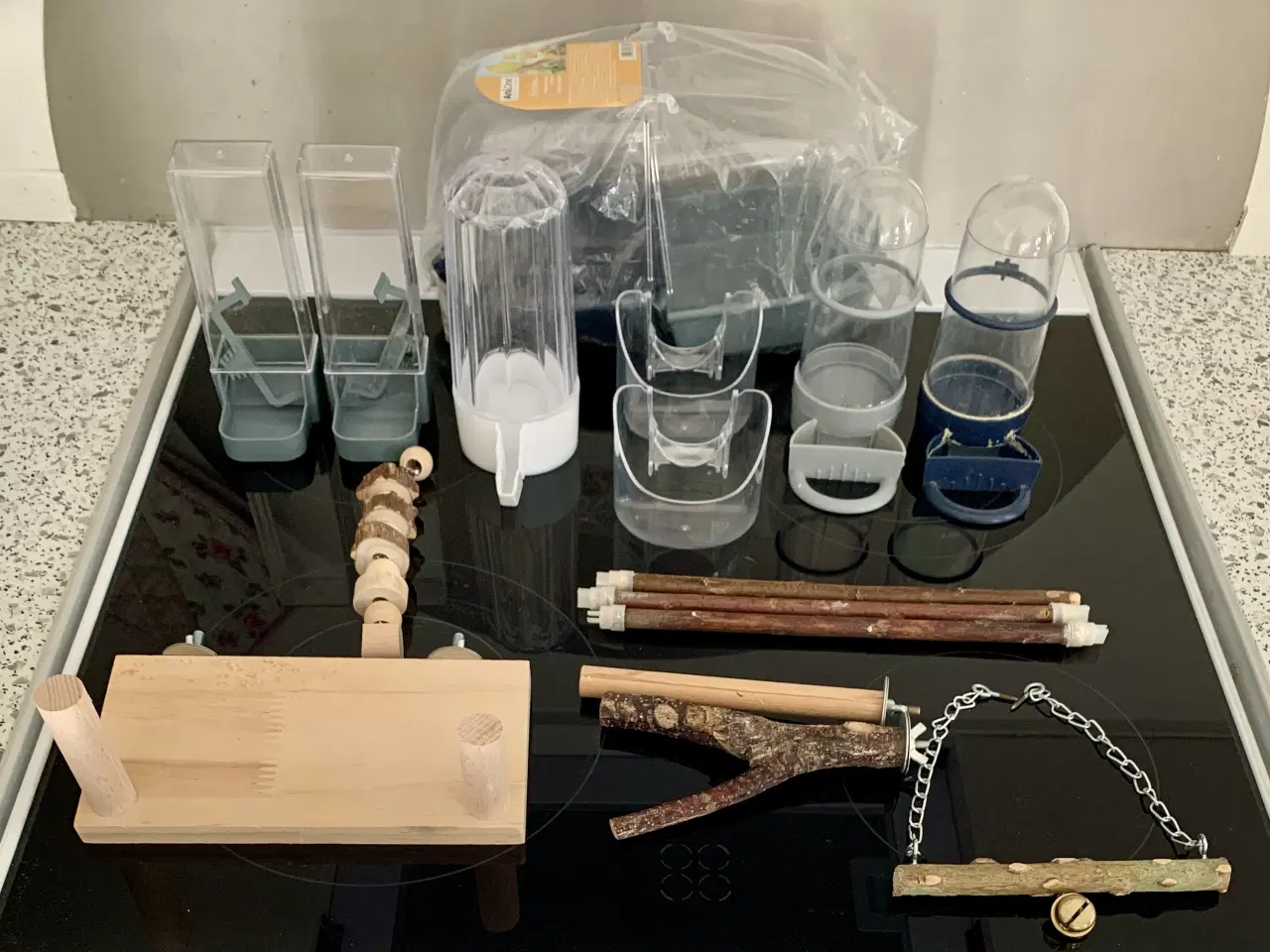 Billede 4 - Undulater Med Bur Og Tilbehør