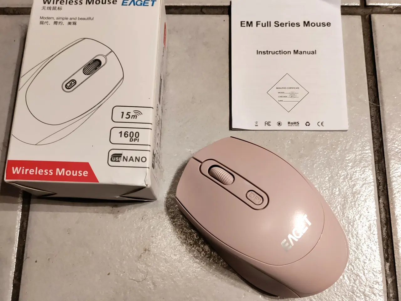 Billede 1 - Rosa PC Mus Trådløs