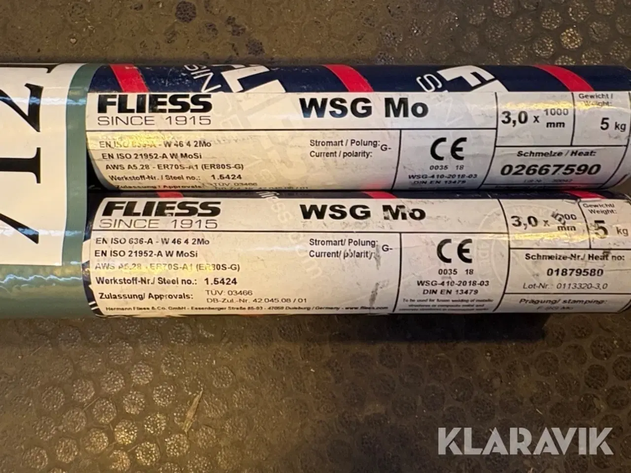 Billede 2 - Svejsetråd FLIESS WSG Mo - 2 ruller