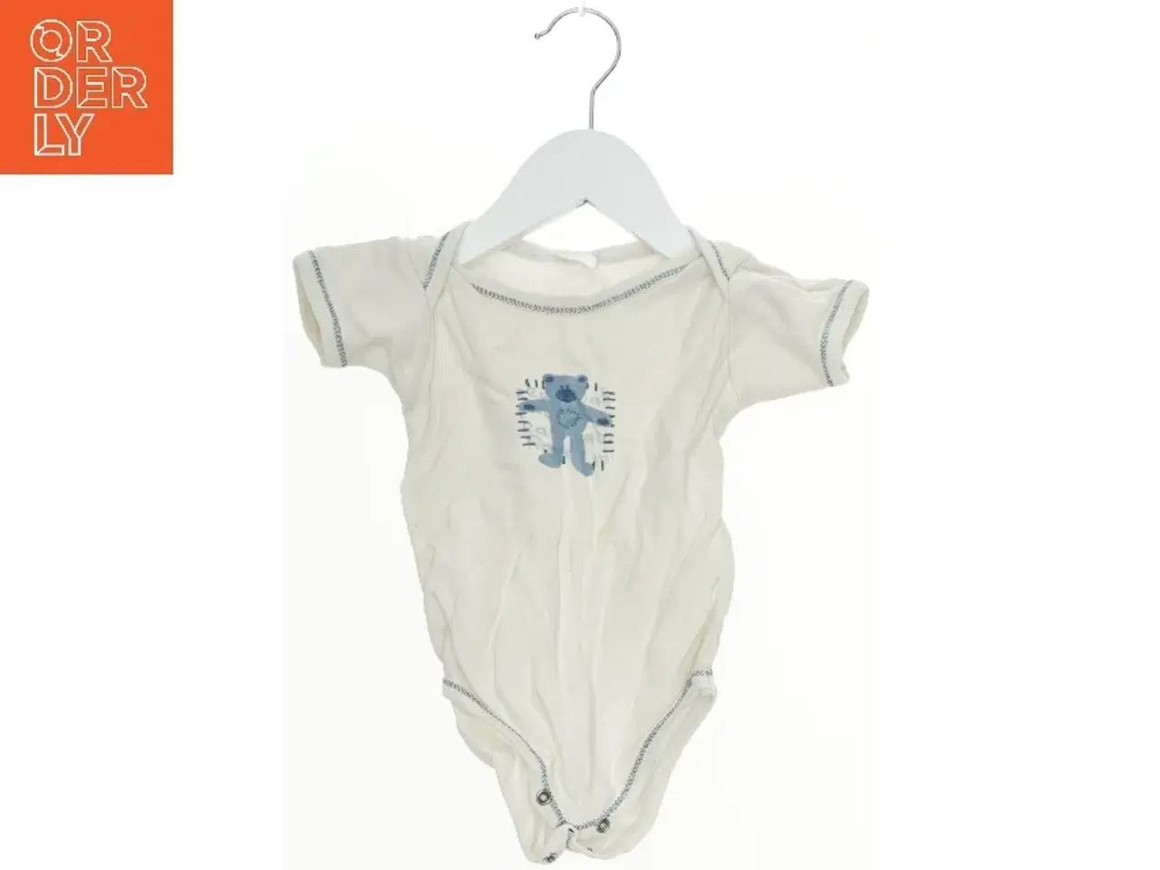 Billede 1 - Hvid bodystocking med blå bjørneudskrift (str.  70 )