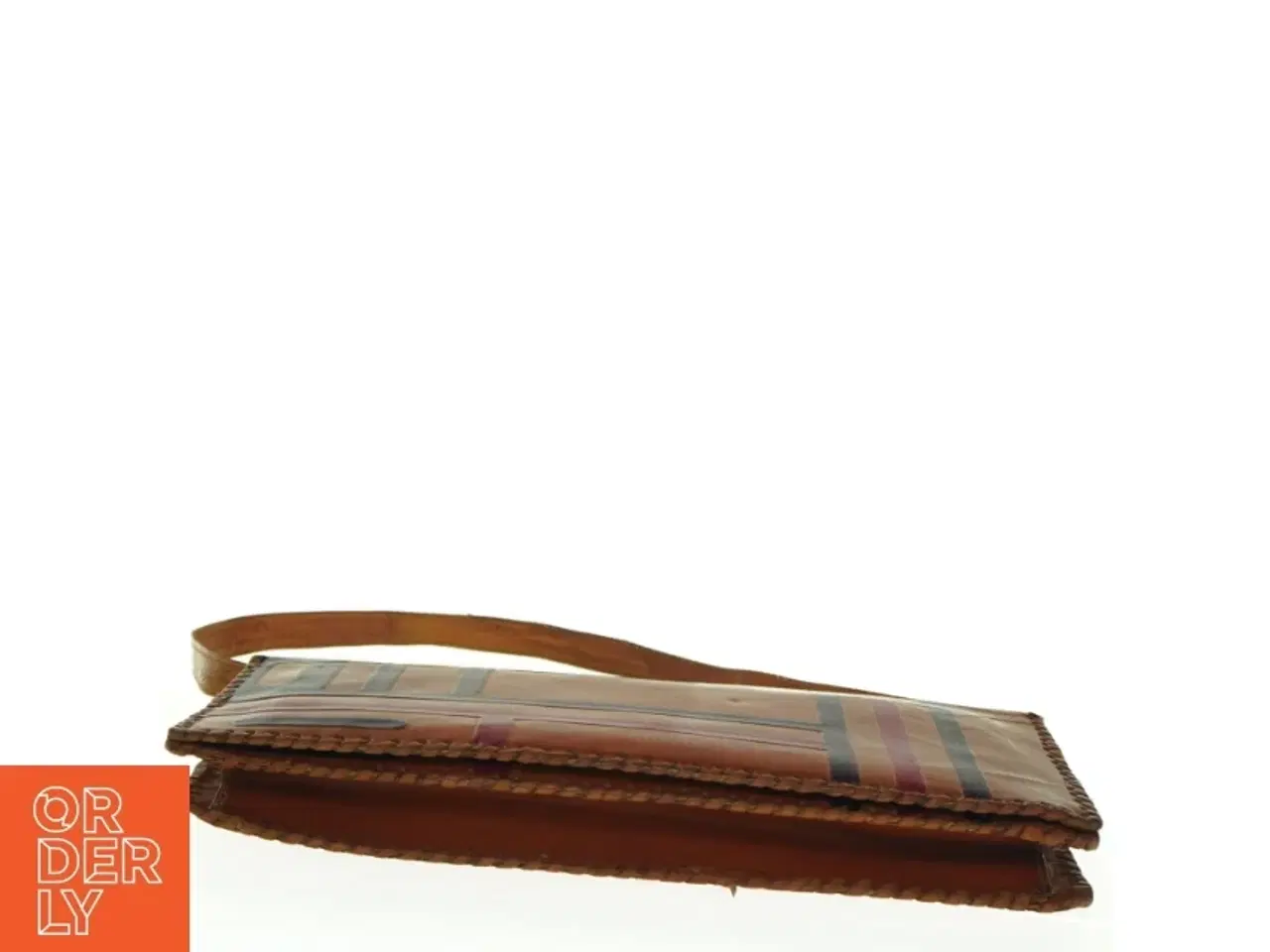 Billede 6 - Vintage Retro Læder Clutch Taske med Skulder strop (str. 30 x 14 cm)