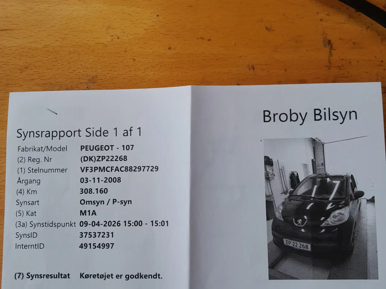 Billede 4 - Nysynet peugeot 107