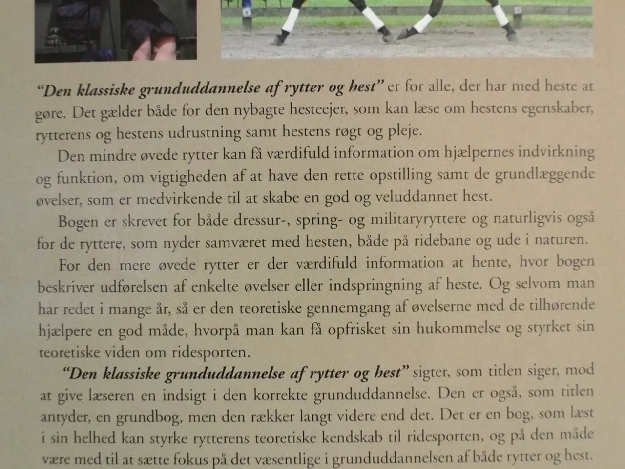 Billede 5 - den klassiske grunduddannele af rytter og hest bin