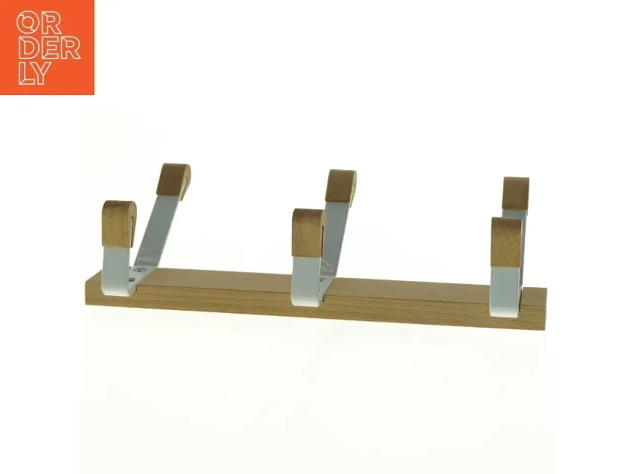 Billede 4 - Knagerække i træ og metal (str. Længde 27 cm)