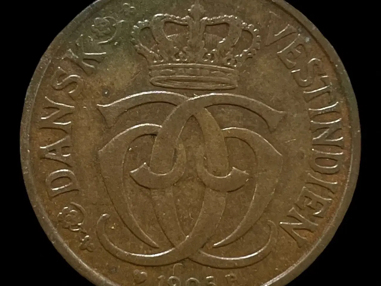 Billede 1 - 1 Cent/ 5 Bit 1905 Dansk Vestindien