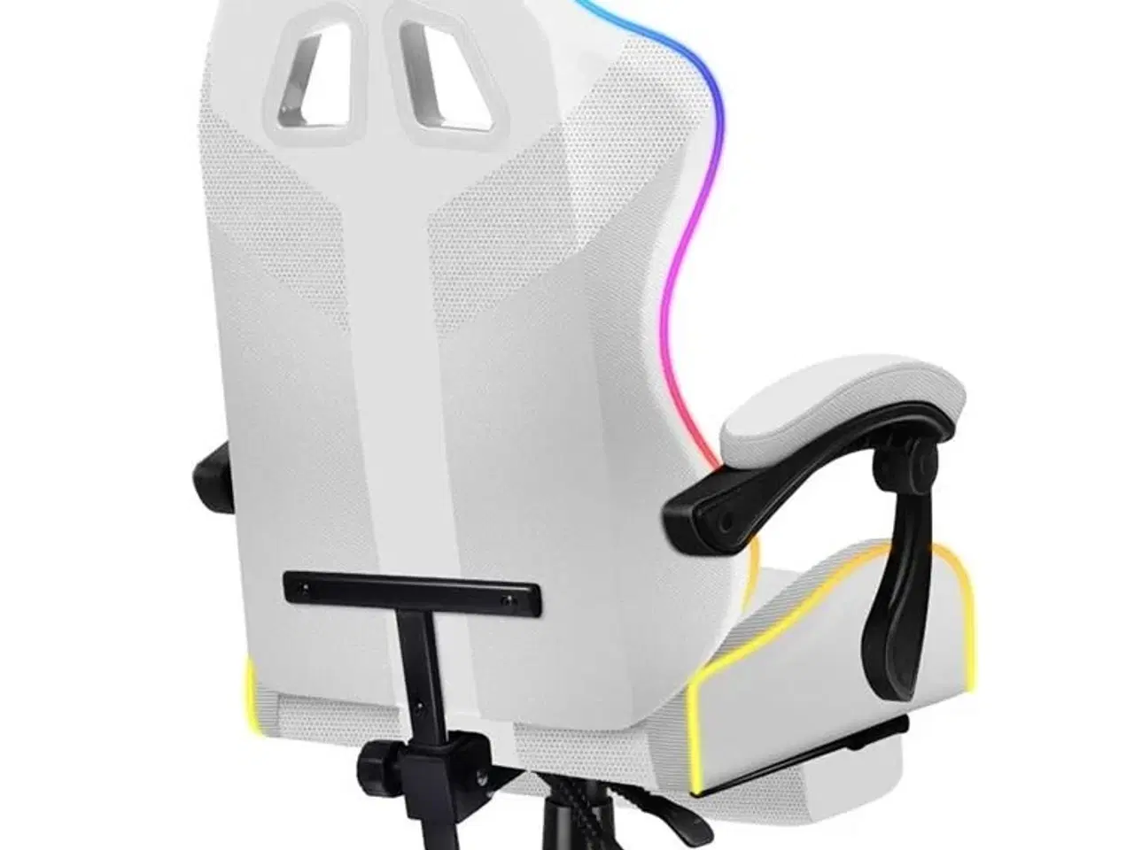 Billede 8 - Gamerstol Huzaro Force 4.7 RGB – hvid med fodstøtte