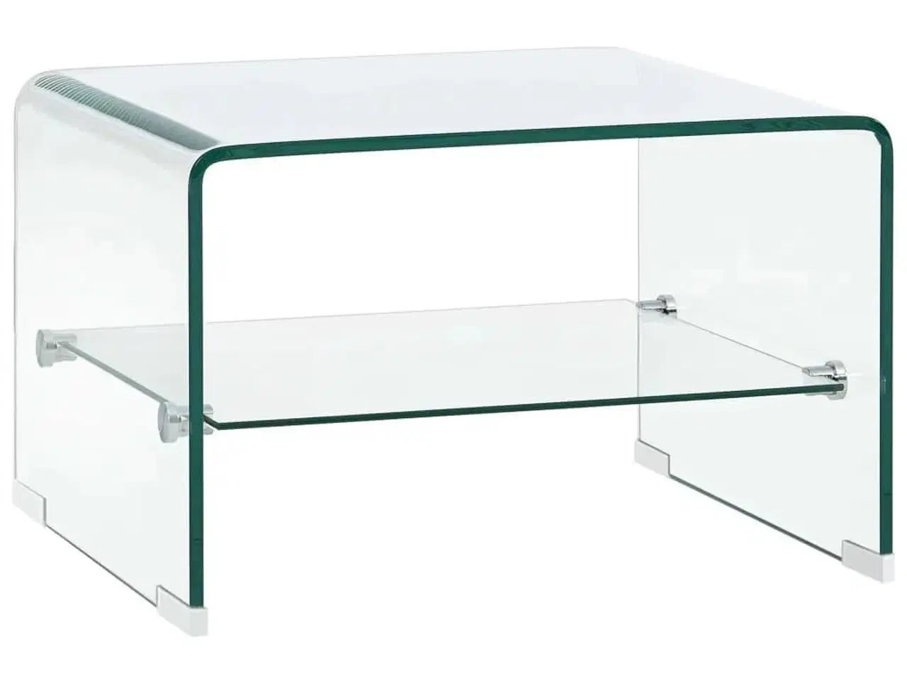 Billede 1 - Sofabord 50 x 45 x 33 cm hærdet glas transparent