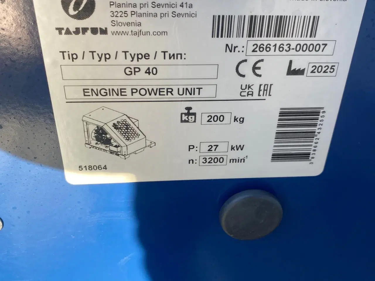 Billede 4 - Tajfun GP 40 Benzin motor Demo