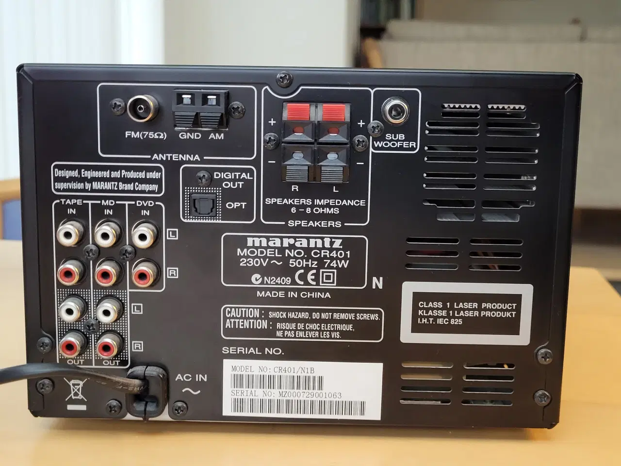 Billede 5 - Marantz 401 Hifi receiver