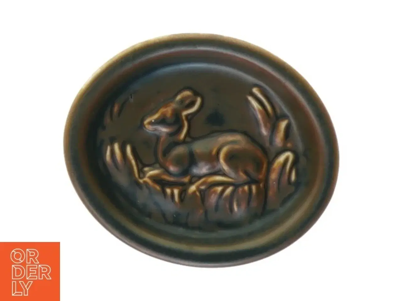 Billede 1 - Kongelig Dansk Stentøj 21664 Hjortekid lille skål fra Royal Copenhagen (str. 11 x 9 cm)
