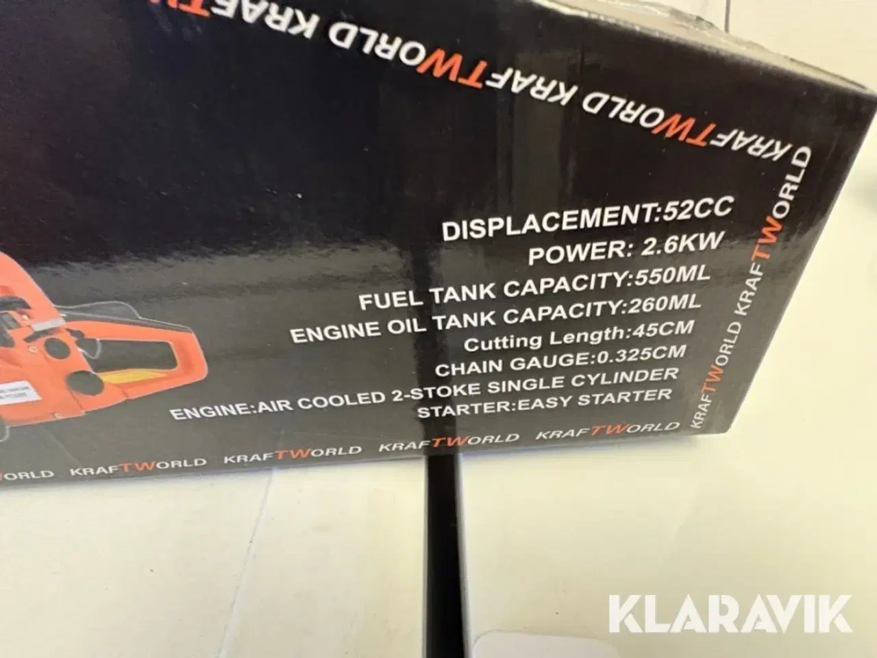 Billede 5 - Motorsav Kraftworld 52CC