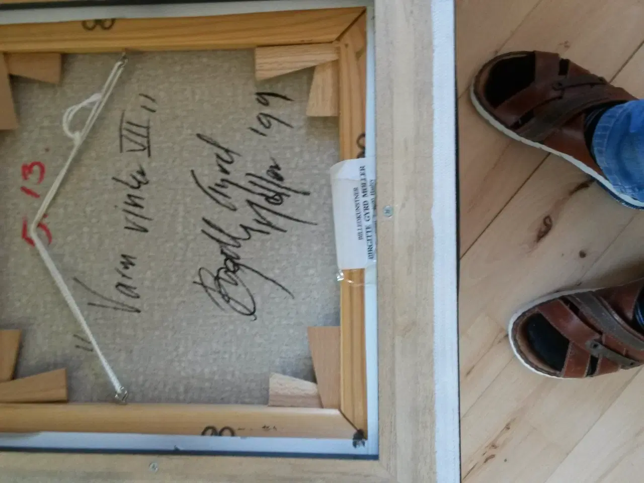 Billede 4 - 2 lækre birgitte gyrd møller akryl på lærred