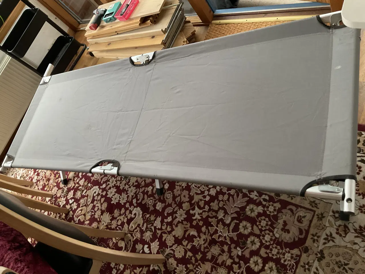 Billede 1 - Feltseng/festivalseng med opbevaringspose