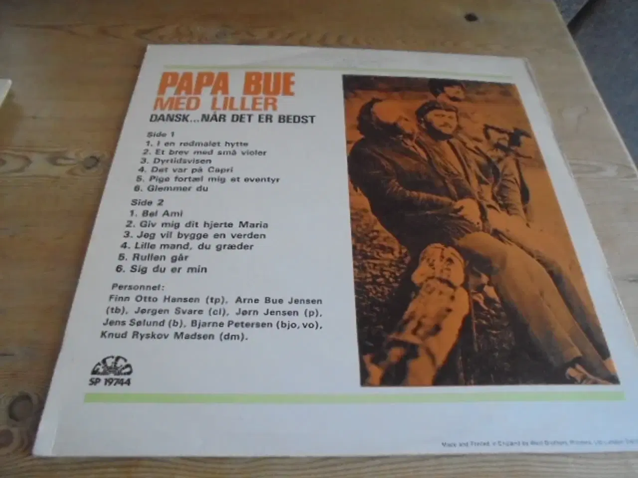 Billede 2 - LP: Papa Bue Med Liller – Dansk...Når Det Er Bedst