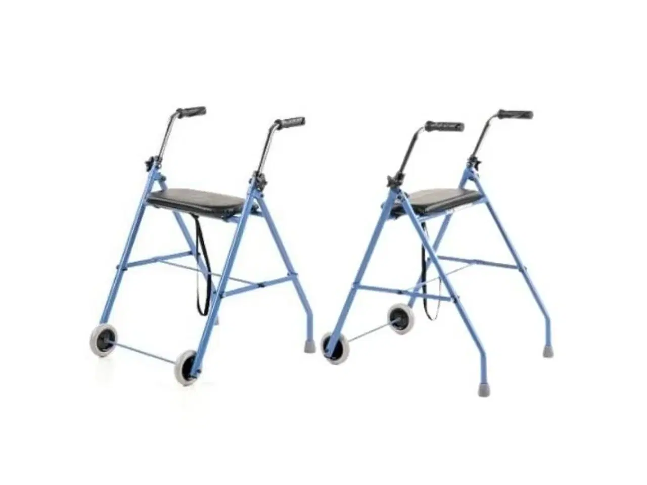 Billede 2 - Rollator med to hjul ARmedical – blå/sort, justerbar med sæde