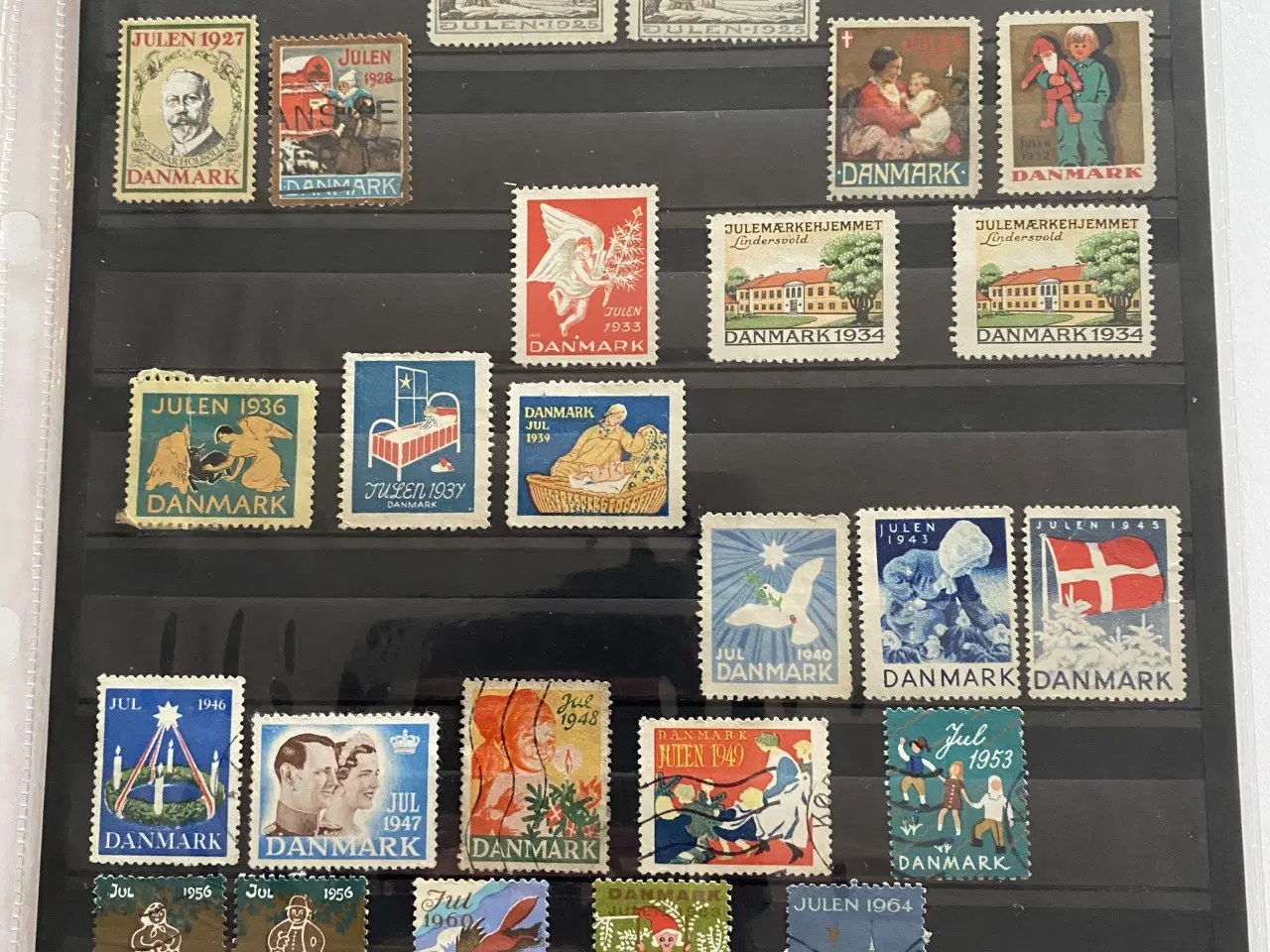 Billede 13 - Danmark julefrimærker ark og enkelte mærker