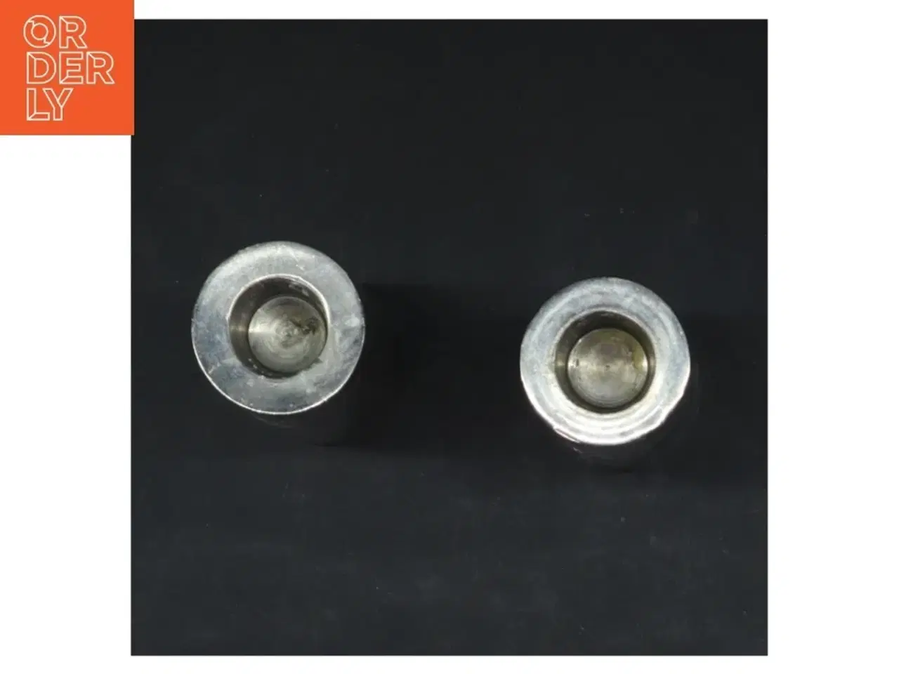 Billede 3 - Sæt af metal lysestager (str. 8,5 cm)